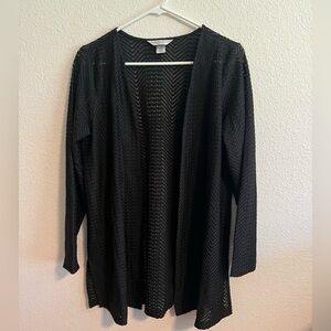 CHRISTOPHER & Banks Mesh Cardigan Petite Large